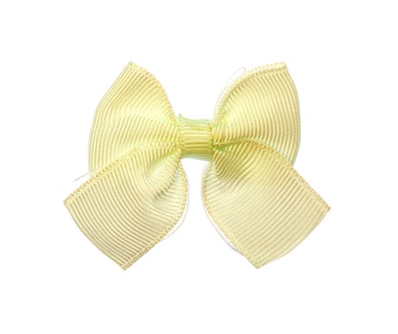 Fabric bow bright colors isolated on white background の写真素材