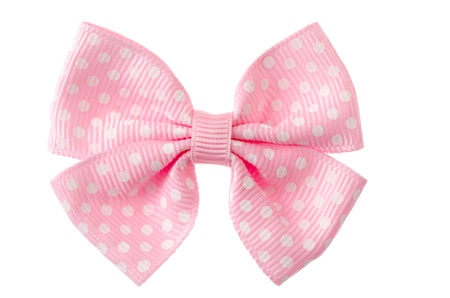 Ribbon bow isolated on white background の写真素材