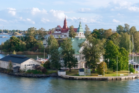 island in the Baltic Sea near Helsinki. Finland.の写真素材