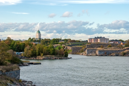 Fortress of Suomenlinna Island near Helsinki  Finland の写真素材