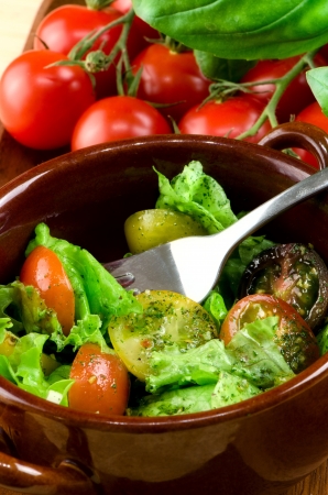 Salad of fresh vegetables の写真素材