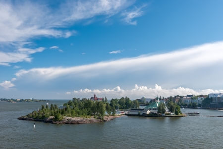 Island in the Baltic sea near Helsinki  Finland の写真素材