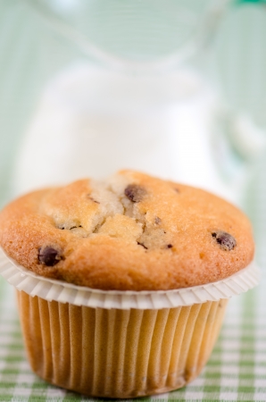 Fresh muffin on the table の写真素材