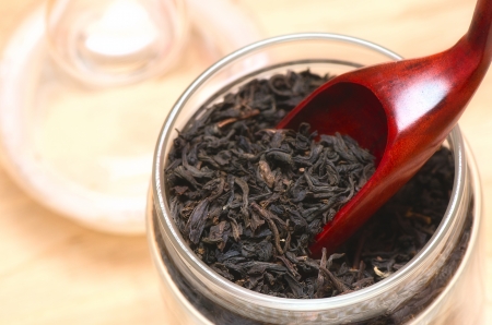 Spoon Indian black tea の写真素材