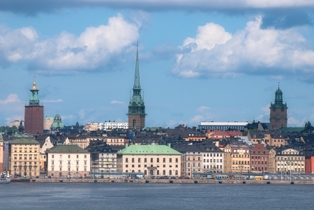 View of the old town of Stockholm. Sweden.の写真素材