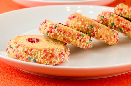 French multi-colored biscuits. Paris. France.の写真素材