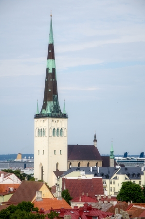 Old Town of Tallinn, Estoniaの写真素材