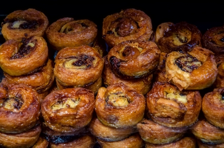 French bun at the bakery. Paris.の写真素材