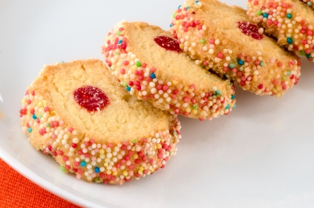 French multi-colored biscuits. Paris. France.の写真素材