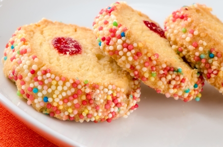 French multi-colored biscuits. Paris. France.の写真素材