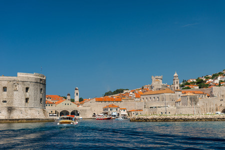 Dubrovnik old town pier. Croatia.の写真素材