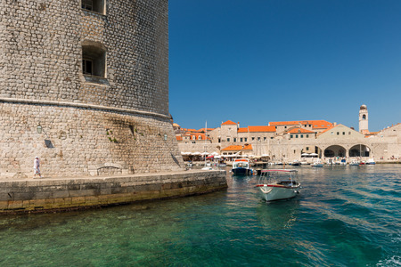 Dubrovnik old town pier. Croatia.の写真素材