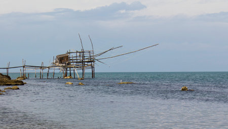 old fishing machineの写真素材