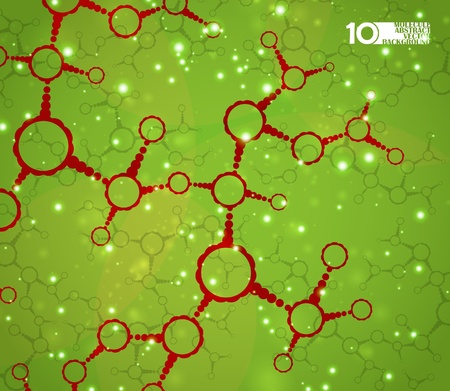 Futuristic dna, abstract molecule, cell illustration eps10のイラスト素材
