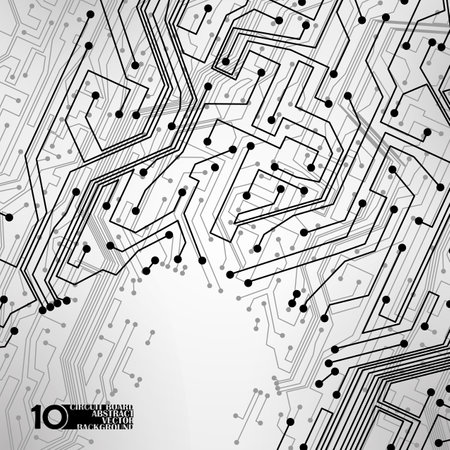 circuit board vector background, technology illustration eps10のイラスト素材