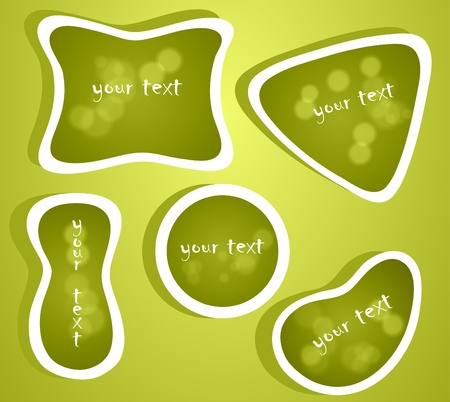 Sticker for text, eps10のイラスト素材