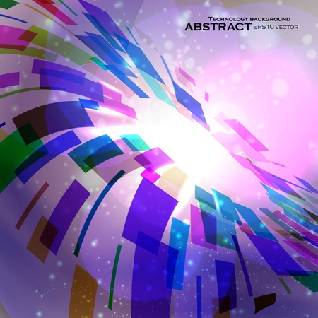 Abstract vector background, futuristic colorful strip, technology illustration eps10のイラスト素材