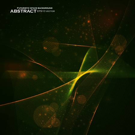 Abstract vector background, shiny space, futuristic wave illustration eps10のイラスト素材