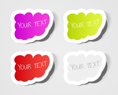 Design elements, badge advertise sticker eps10のイラスト素材