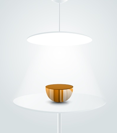 eps10 abstract colored tableware, prepare event kitchen, dishware on table のイラスト素材