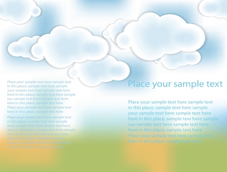 Creative clouds, eps10のイラスト素材