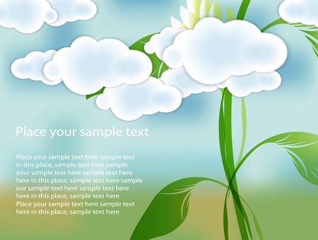 Creative clouds, eps10のイラスト素材