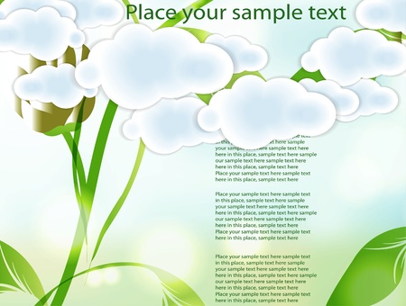 Creative clouds のイラスト素材