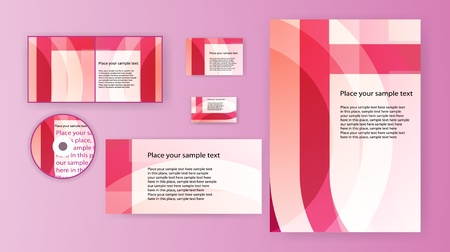 design, stationery set, vector eps10のイラスト素材