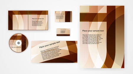 design, stationery set, vector eps10のイラスト素材