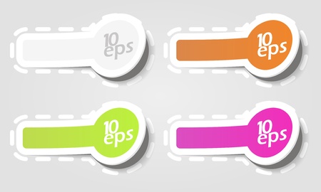 Design elements, badge advertise stickerのイラスト素材
