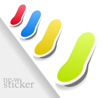 Design elements, badge advertise sticker eps10のイラスト素材