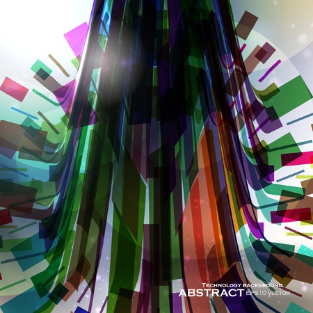 Abstract vector background, futuristic colorful strip, stylish illustration eps10のイラスト素材