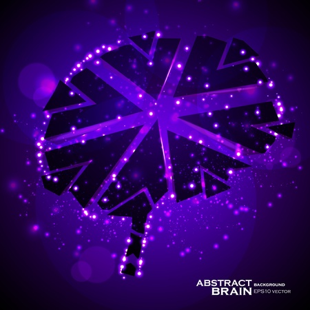 Brain crushing, abstract light background, vector illustration eps10のイラスト素材