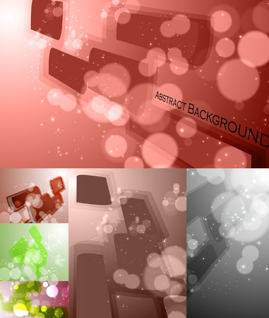set for abstract vector background, stylish futuristic illustration eps10のイラスト素材