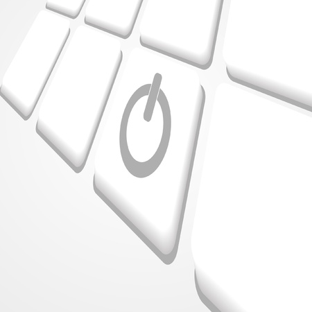 On off  power button on the keyboard のイラスト素材