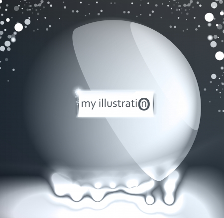 3D abstract sphere, vector illustration eps10のイラスト素材