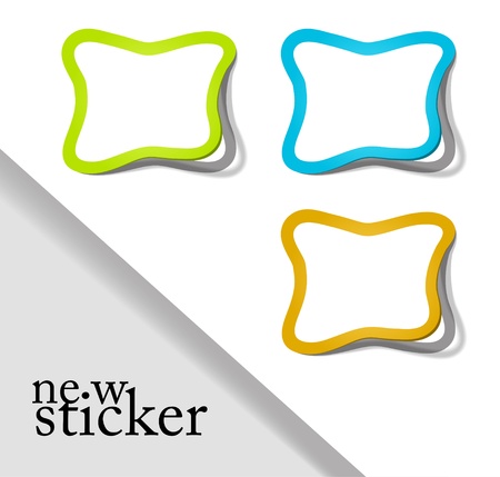 Design elements, badge advertise sticker eps10のイラスト素材