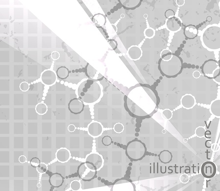 Futuristic dna, abstract molecule, cell illustration eps10のイラスト素材
