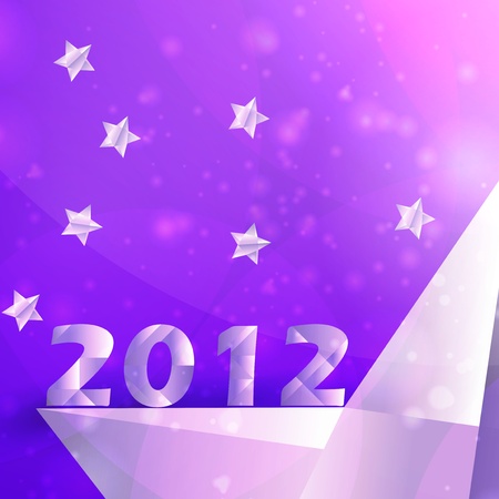 Year 2012  stars background, creative illustrationの写真素材