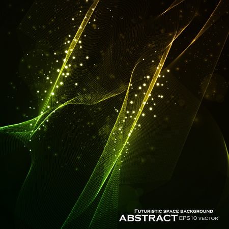 Abstract vector background, shiny space, futuristic wave illustration eps10のイラスト素材