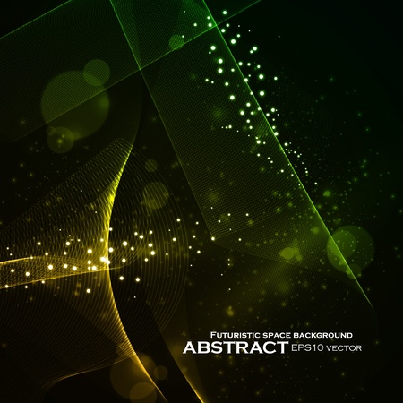 Abstract vector background, shiny space, futuristic wave illustration eps10のイラスト素材