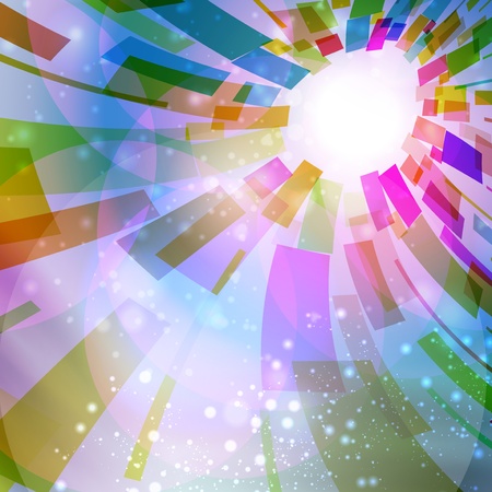 Abstract background, futuristic colorful strip, stylish illustrationの写真素材