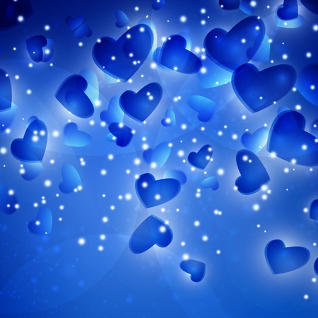 Valentines Hearts backgroundの写真素材