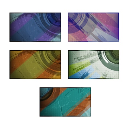 set for abstract background, technology futuristic illustrationの写真素材
