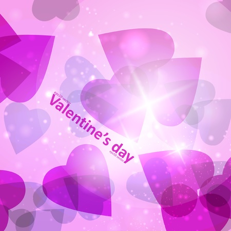 Valentines Hearts background, vector illustration eps10のイラスト素材
