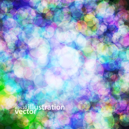 Abstract vector background eps10, colorful lights bubble.のイラスト素材