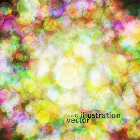 Abstract vector background eps10, colorful lights bubble.のイラスト素材