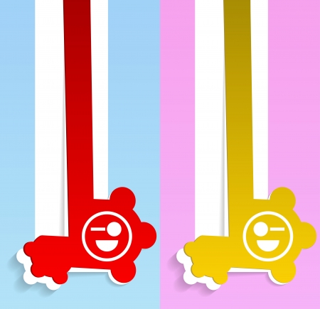 interesting stickerの写真素材