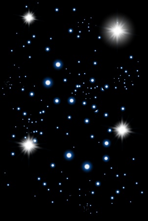 night starry skyの写真素材