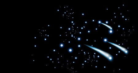 night starry skyの写真素材